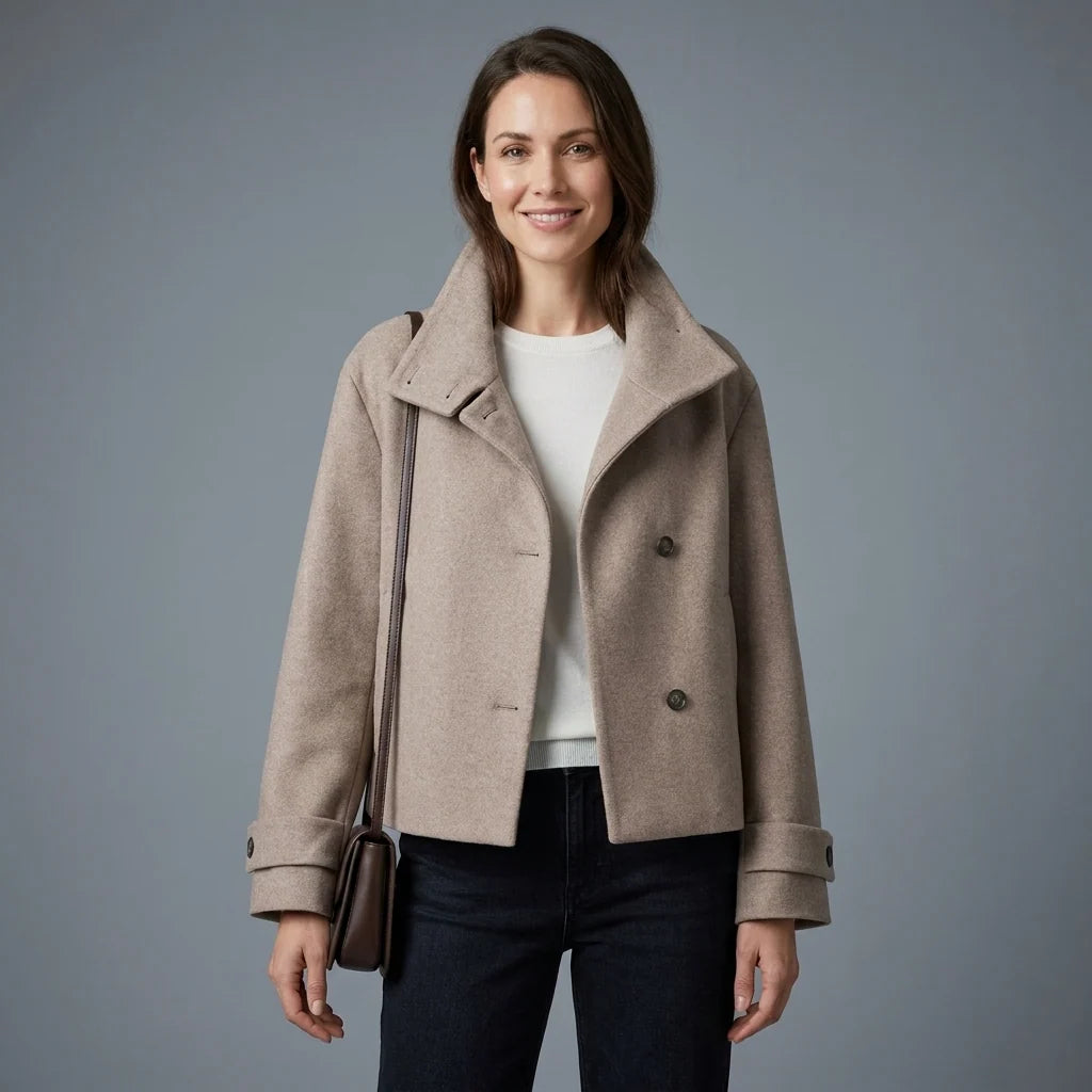 ROSEMARIE FUNNEL COLLAR JACKET